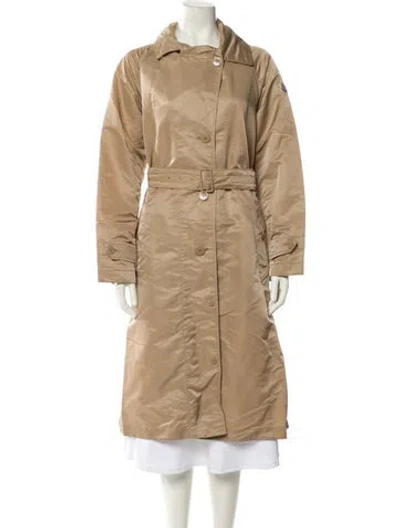 Pre-owned Moncler Trench Coat In Neutral