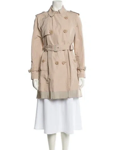 Pre-owned Moncler Trench Coat In Neutral