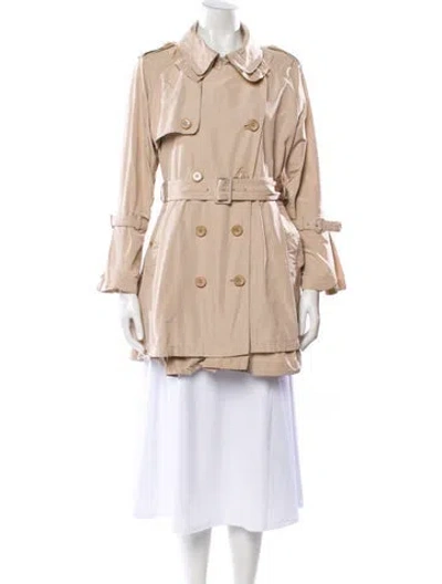 Pre-owned Moncler Trench Coat In Neutral