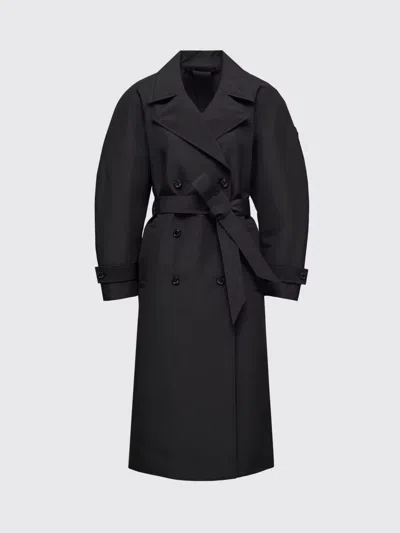 Moncler Trench Coat Woman  In Black