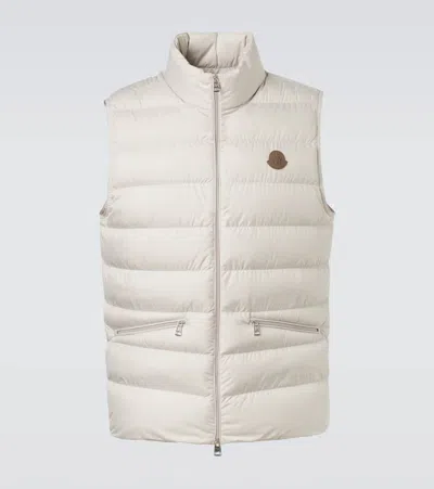 Moncler Treompan Down Vest In Neutral