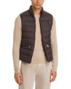 Moncler Chocolate Polyester Treompan Sleeveless Down Jacket In Brown