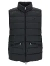 Moncler Padded Collar Zip Pockets Jacket In Black