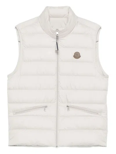 Moncler Treompan Quilted Zip-front Gilet In White