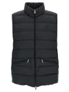 Moncler Padded Collar Zip Pockets Jacket In Black