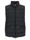 Moncler Padded Collar Zip Pockets Jacket In Black