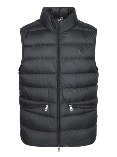 Moncler Treompan Zip Vest Black