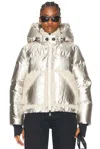 Moncler Trevelin Tech Down Jacket In Silver