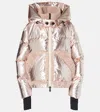 Shop Moncler Trevelin Metallic Down Jacket