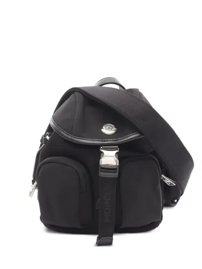 Moncler Trick Buckle-closure Crossbody Bag In Black