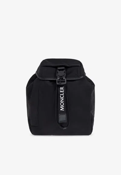 Moncler Black Drawstring Backpack