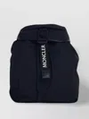 Moncler Trick Black Backpack With Logo Print In Nylon Woman