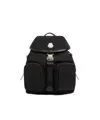 Moncler Functional Polyester Backpack With Multiple Pockets In Black