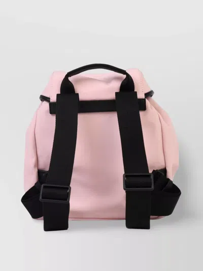 Moncler 'trick' Soft Nylon Backpack In Pink