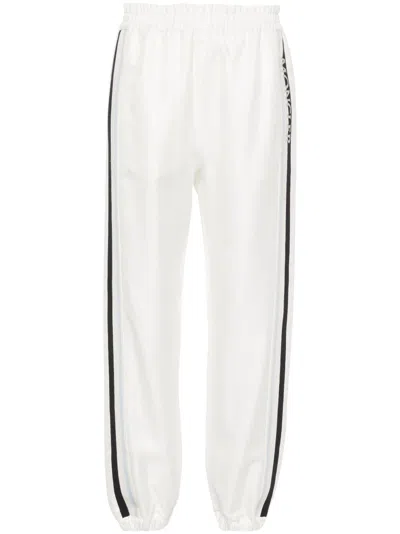 Moncler Tricolor Jogging Pants For Women | Natural Ss24 Collection In Beige