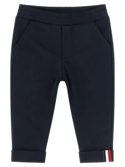 Moncler Babies' Tricolor Ribbon Joggers In Blue