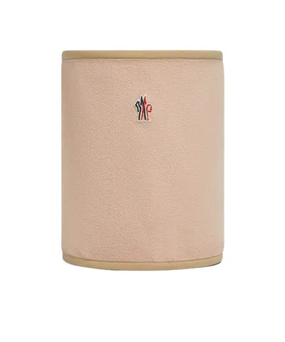 Moncler Tricolor-trimmed Neck Warmer In Neutral