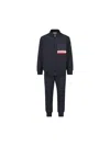 Moncler Tricolor Turtleneck Tracksuit In Blue