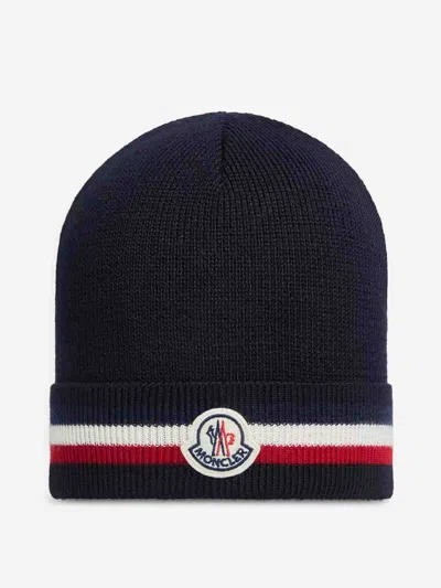 MONCLER MONCLER TRICOLOR WOOL BEANIE