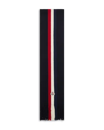 MONCLER TRICOLOR WOOL SCARF