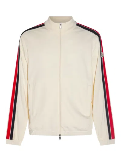 MONCLER TRICOLOR ZIP-UP SWEATSHIRT