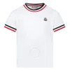 Moncler Three-color Short-sleeved T-shirt In White