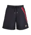 Moncler Light Bi-stretch Nylon Swim Shorts In Blue