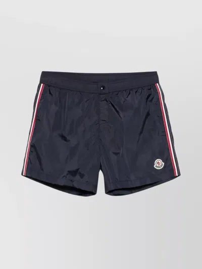 MONCLER TRICOLOUR TRIM SWIM SHORTS