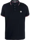 Moncler Givenchy Address Band Slim Cotton Polo Shirt In Black