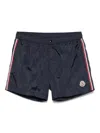 Moncler Tricolour Trim Swim Shorts