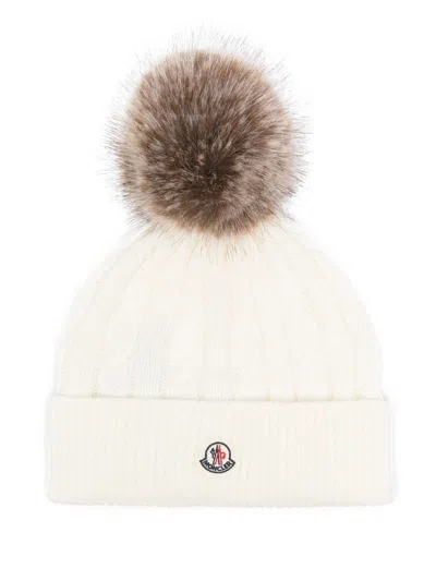 Moncler Tricot Beanie In ホワイト