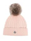Moncler Tricot Beanie In ピンク