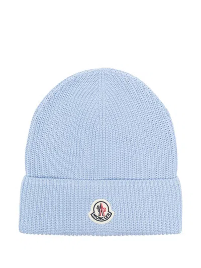 Moncler Tricot Beanie In ブルー