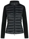 Moncler Padded Zip-up Cardigan In Black