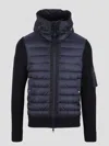 Moncler Wool Blend Tricot Down Jacket