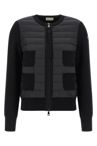 Moncler 'tricot' Cardigan In Black