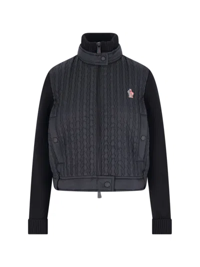Moncler 'tricot' Cardigan In Blue