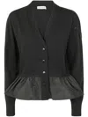 Moncler Cardigan Tricot In Brown