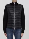 Moncler Padded Wool Cardigan In Multi