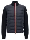 Moncler Padded Front Panel Cardigan With High Collar
