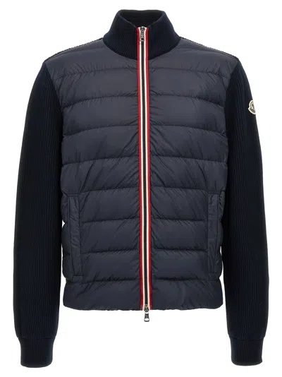 Moncler Tricot Cardigan Sweaters And Cardigans Blue