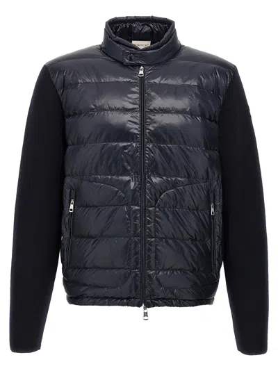 Moncler Tricot Cardigan Sweaters And Cardigans In Blue