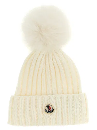 MONCLER TRICOT HATS WHITE