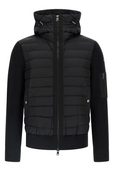 MONCLER TRICOT HOODED CARDIGAN