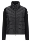 Moncler Womens Black Funnel-neck Brand-patch Regular-fit Shell-down Jacket In Black