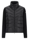 Moncler Womens Black Funnel-neck Brand-patch Regular-fit Shell-down Jacket In Black