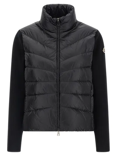 MONCLER TRICOT SLEEVE DOWN JACKET