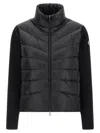 Moncler Womens Black Funnel-neck Brand-patch Regular-fit Shell-down Jacket In Black