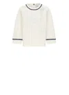 Moncler Tricot Sweater In Gray