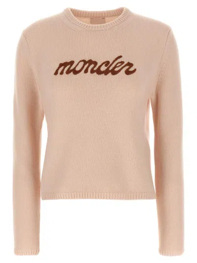 Moncler 'tricot' Sweater In Pink